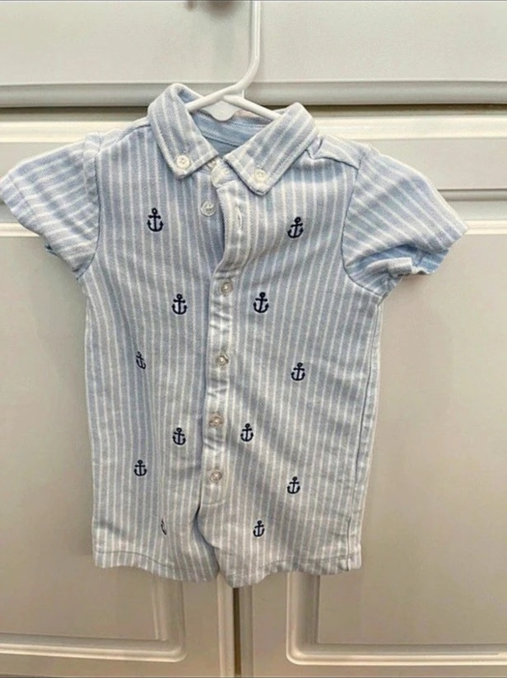 Little Me Striped Romper